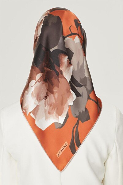 Armine Silk Scarf Nostalgia - 8534-88 Light Cagla Twill