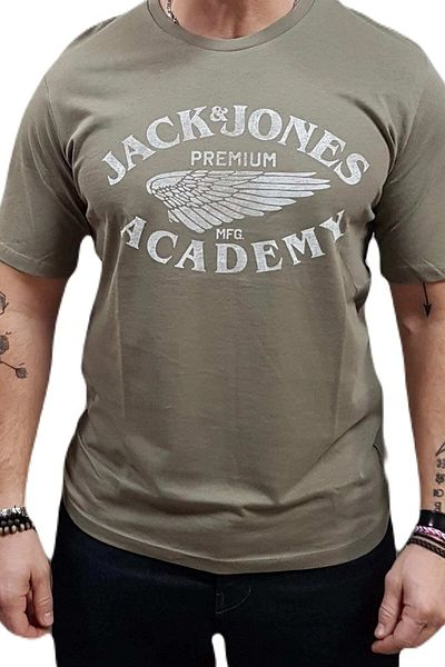 Jack & Jones Μπλουζάκι Jprblufreddy Tee Crew Neck Vetiver