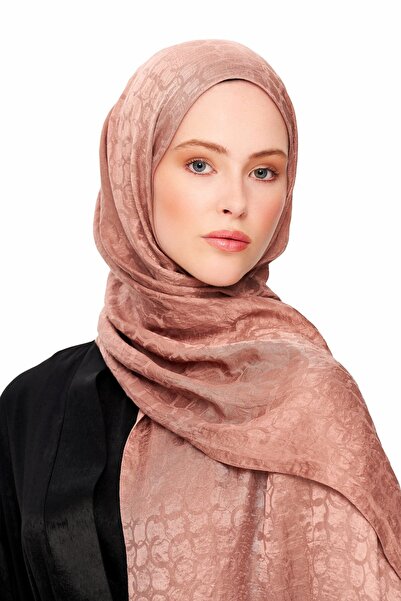 MOISCARF Πούδρα χαλκού Perla Premium Jacquard Shawl