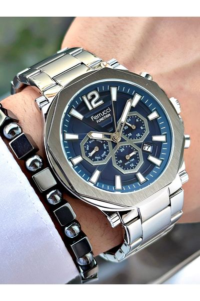 Ferrucci Function Fcf.11710fm.04 Multi Function Men's Wristwatch 3 Atm Waterproof