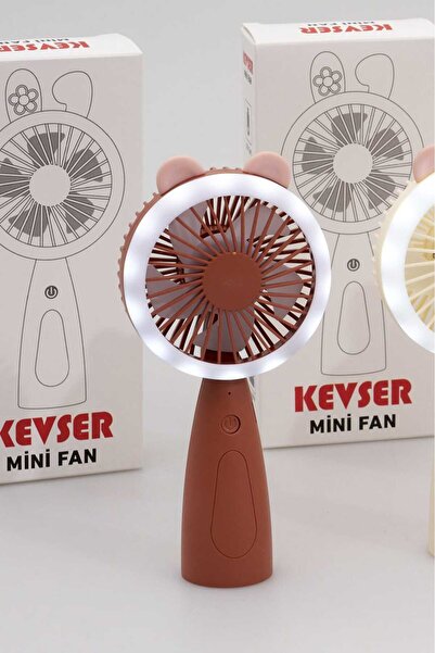 kevser bijuteri Turbo Üfleme 3 kademeli El Ve Masa Fanı Taşınabilir Şarjlı El...