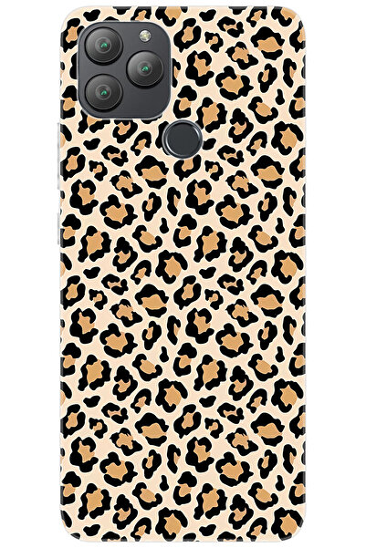 General Mobile GM 22 PLUS (G512) Uyumlu Kılıf Desen Baskılı Silikon Leopar De...