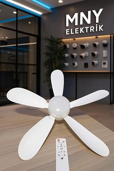 TECHNOMEN Sessiz Çalışma 5 Fan Kanat Ve Işıklı Uzaktan Kumandalı Tavan Tipi Vantilatör