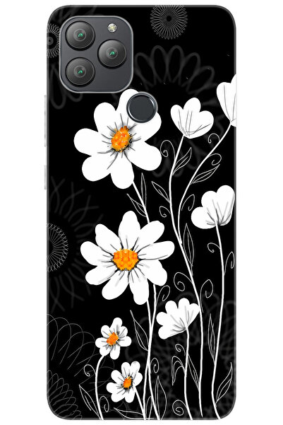 General Mobile GM 22 PLUS (G512) Uyumlu Kılıf Desen Baskılı Silikon Papatya S...