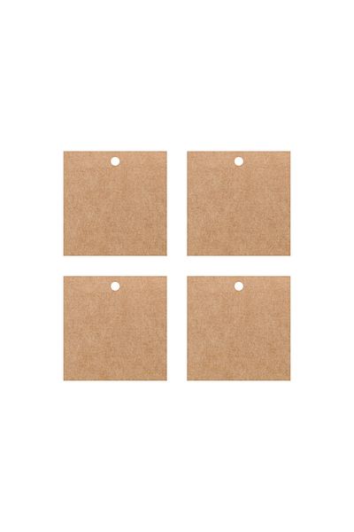 DERELİ MATBAA Αυτοκόλλητο Kraft 100 Τεμάχια 5x5cm Ετικέτα προϊόντος