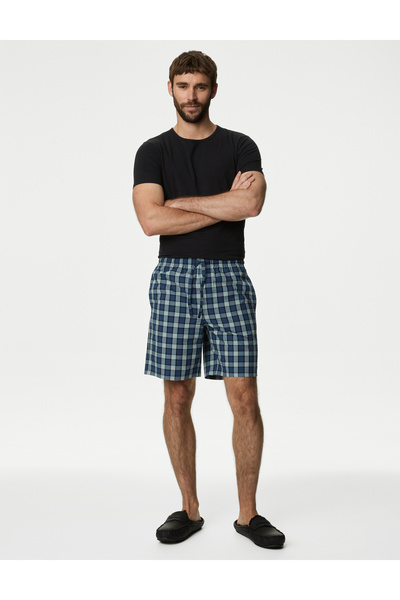 Marks & Spencer Saf Pamuklu 2'li Regular Fit Pijama Altı