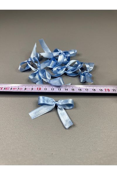 edalle Blue Wedding Candy, Gift Ornament, Balloon Ornament, Bow Satin Ribbon 10mm 50 Pieces