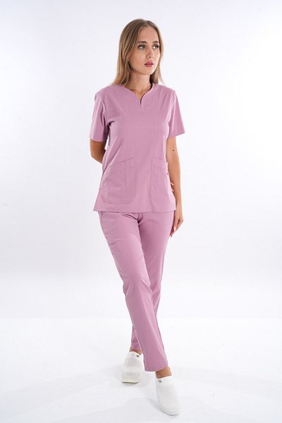 Nur Medikal Giyim Model de afaceri Soft Lycra Powder Doctor Asistentă Spital Scrubs Uniforme Team