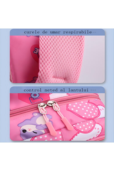 QGC School Backpack, 46x18x31cm, Pink