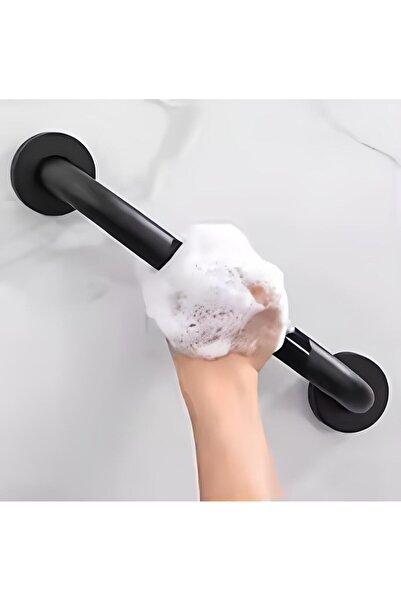 Zethome Yaşlı Ve Bedensel Engelli Tutunma Barı,küvet Tutamağı Paslanmaz Siyah Banyo Tutamağı 32q 50cm