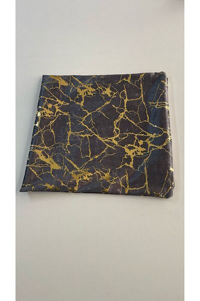 Tekstilsa Husă de pernă din catifea italiană gri închis, cu frunze de aur, țesute cu aurire, fețe de pernă decorative