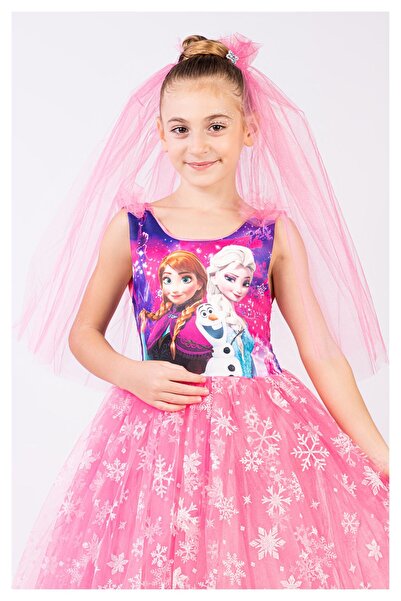 Trend Çocuk Kız Çocuk Mavi Karlar Ülkesi Elsa Kostüm, Doğum Günü, Parti Elbisesi 3-10 Yaş