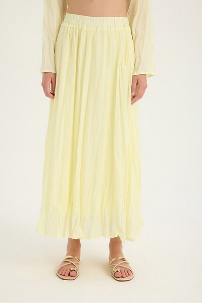 SEVİLEN Long Crush Skirt