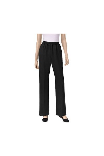 Alfred Dunner Women Classics Pull On Pant, Black