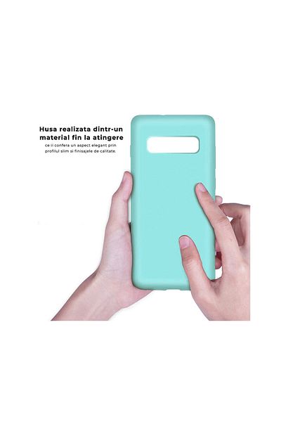 lemontti Husa Samsung Galaxy S10 Plus G975 Liquid Silicon Tiffany Blue