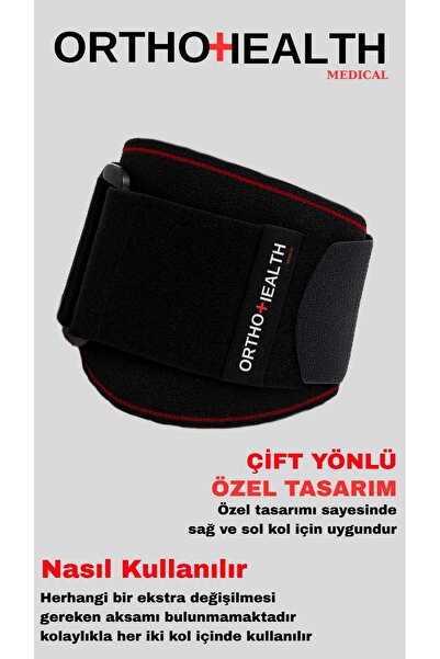 orthohealthmedical Epikondilit Bandajı , Sporcu Basketbol Fitness Tenisçi Golfçü Voleybolcu Destekli Dirseklik