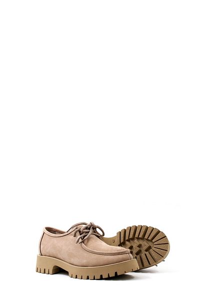 Ayakkabıhane Genuine Leather Inside and Outside Mink Nubuck Comfortable Women's Casual Shoes Ah085812612952