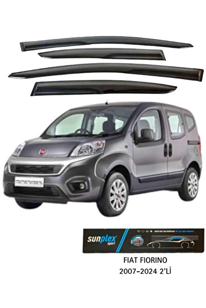 SUNPLEX Fiat Fiorino 2007-2024 Cam Rüzgarlığı Takım 2'li Takım Rüzgar Kesici, Yağmur Önleyici
