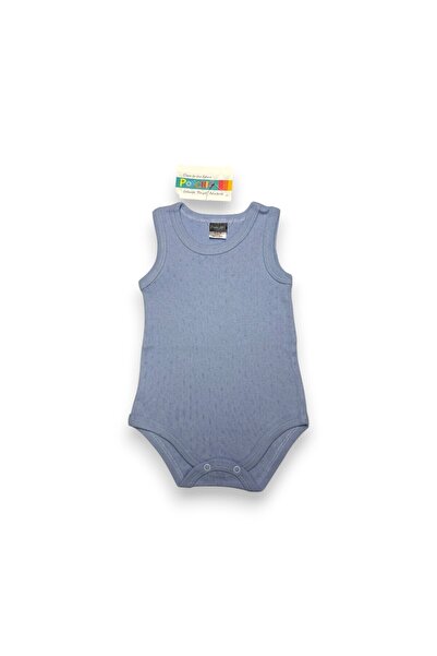 Ponchiq Mavi Unisex Bebek Atlet Body