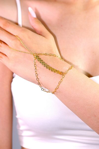 MARCİELO Accessories Fish Scale Chain Detailed Gold Color Bijoux Shahmeran