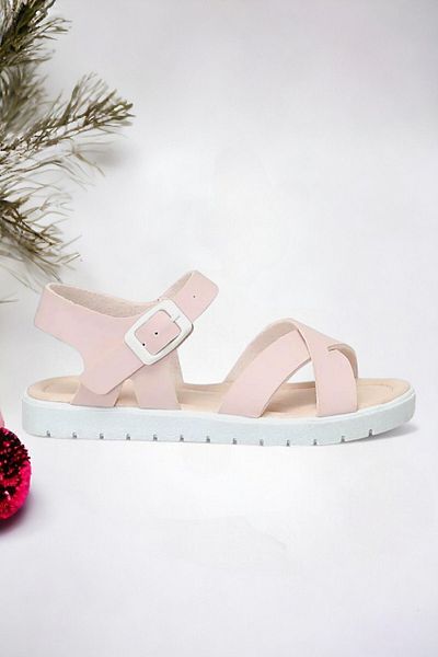 Ponchiq Sandale pentru copii unisex - pudră