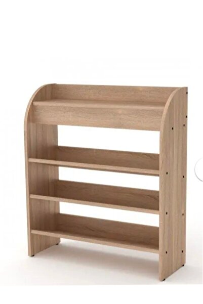 YURKUR MOBİLYA 4 raflı çapraz ayakkabılık ayakkabı dolabı açık