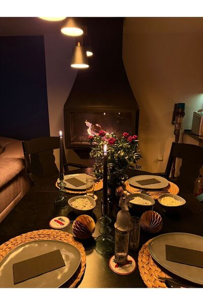 FASANA 33x33 سم 2 طبقة 100 قطعة 1/8 منديل ورقي أسود اللون قابل للطي