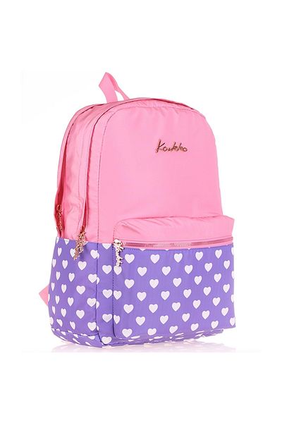 KAUKKO K1491 Soft Floral Backpack (Rose)