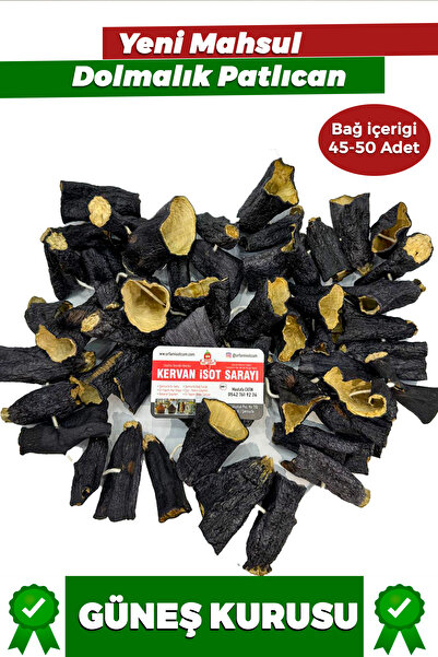 URFAM İSOTÇUM Kuru Dolmalık Patlıcan 45-50 Adet Yeni Mahsül