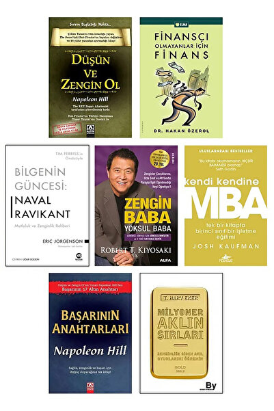 Altın Kitaplar Zengin Baba Yoksul Baba Robert Kiyosaki Düşün Ve Zengin Ol Ken...