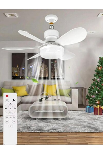 Genel Markalar 6 Kanat Tavan Vantilatörü Led Işık - 3 Renk Işık Modu, 3 Kadem...