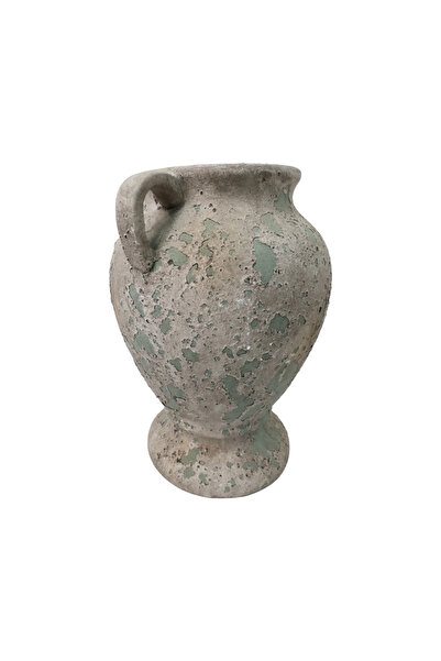 Generic Luxury vase stand in calm green color for elegant home decor and outdoor gardens (15*15*21.5 cm)