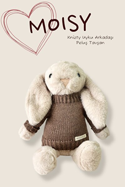 MOISY Knitzy Uyku Arkadaşı Peluş Tavşan 34 cm