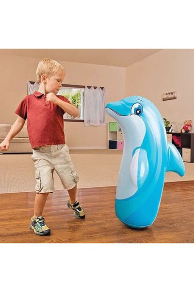 Intex لعبة ملاكمة قابلة للنفخ مقاس 97 × 61 سم - لعبة Punch Bop - لعبة بحرية غير قابلة للحجامة