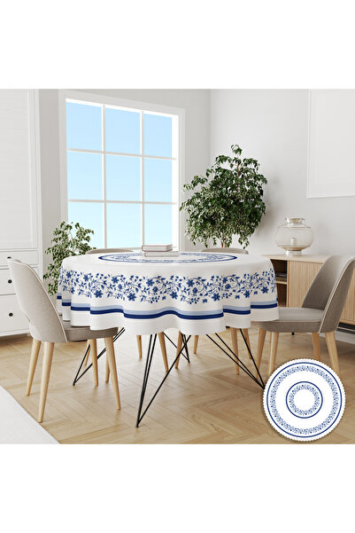 yok yok evim eve dair her şey مفرش طاولة بدون قلق مع حواف مزخرفة من الكتان ال...