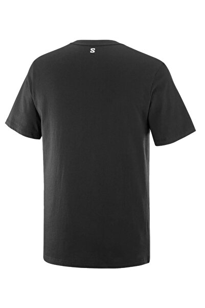 Salomon LC2218800 Running Graphic SS Tee T-Shirt Ανδρικό T-Shirt ΜΑΥΡΟ
