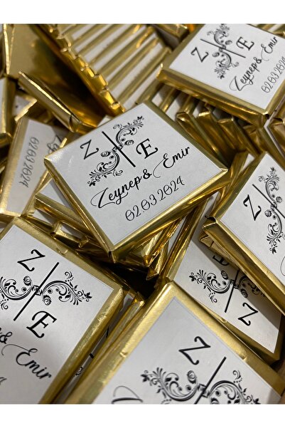 Neşeli Atölyem Söz Nişan Nikah Kız Isteme Madlen Çikolata 50 Adet