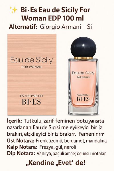 Bİ ES POL Eau de Sicily Eau de Parfum for Women
