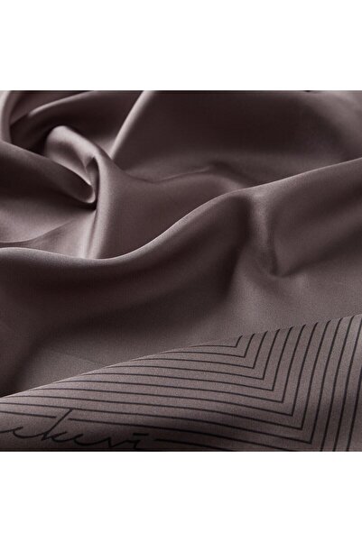 ipekevi Prive Tivil Шовковий шарф 1227-füme Чорний