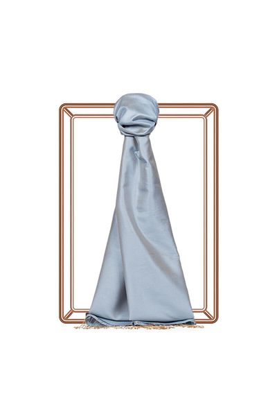 ipekevi Single Sided Silk Shawl 02911-Baby Blue