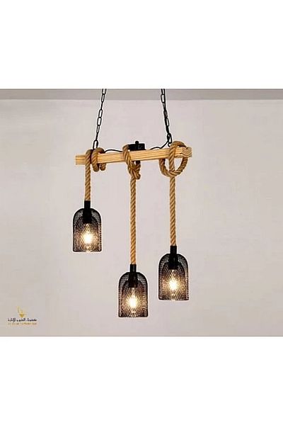 Hummer Modern Triple Pendant Light with Strong Ropes