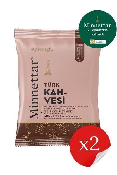 Şekeroğlu Minnettar Türk Kahve 2 X 100 gr ( 2 Paket )