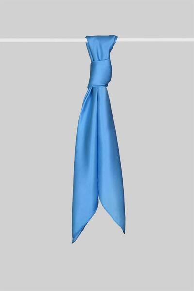 ARMANDA Satin Silk Scarf 4444-Dark Blue