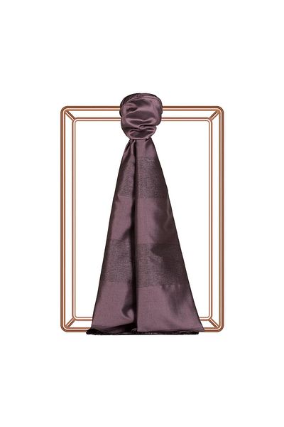ipekevi Silvery Block Silk Shawl 4088-Fig Purple