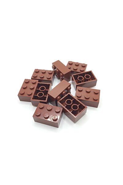 LEGO Orjinal Aksesuar Moc Custom Creator Brick 2 X 3 Tuğla Kahverengi 4 Adet ...