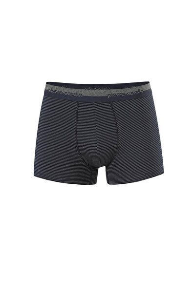 Pierre Cardin Lacivert Gri Pamuklu Likralı 3'lü Erkek Boxer