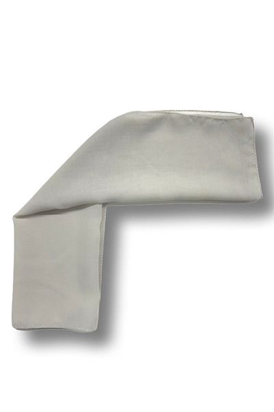 MAZEN Gray Colored Plain Chiffon Scarf Multi-Purpose Accessory