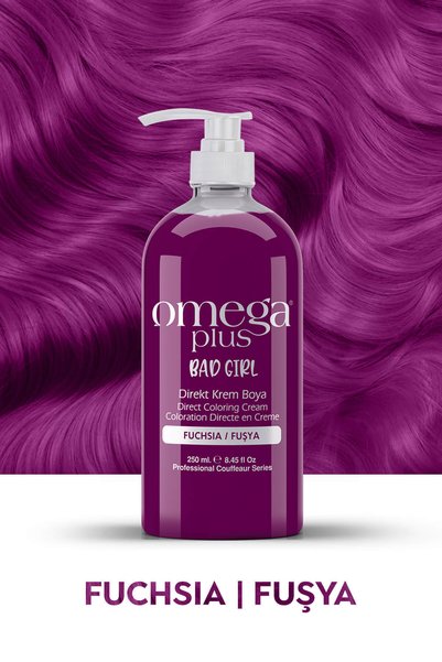 Omega Plus Bad Girl Fuşya Geçici-renkli Amonyaksız Saç Boyası 250 ml