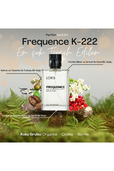 Loris 2 Adet K-222 Frequence Parfume Edp 50 ml Kadın Parfüm