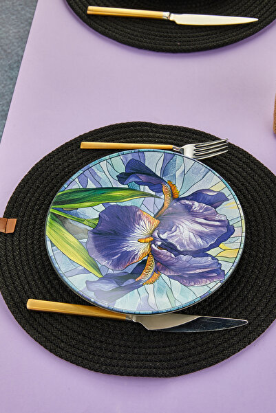 EMBazaar 6-Person Disaster Series Stackable 6 Piece Luxury Cake Dinner Plate Set